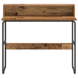 Desk with Storage Oak Wood 100 x 50 x 91 cm 8008030