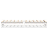 Bed Frame without Mattress White 75x190 cm Small Single Solid Wood Pine 850858