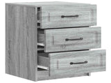 Bedside Cabinet Grey Sonoma 43 x 41 x 63.5 cm Engineered Wood 895711