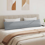 Sofa Pillows 2 pcs Light Grey 200 x 40 cm Fabric 42013868