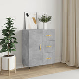 Sideboard Concrete Grey 69.5x34x90 cm Engineered Wood 827896