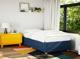 Bed Frame without Mattress Blue 100x200 cm Fabric 3284714