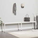 Bench White 200 x 35 x 45 cm Solid Pine Wood 892778