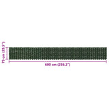 Balcony Screen with Leaves Dark Green 600 x 75 cm 42040626