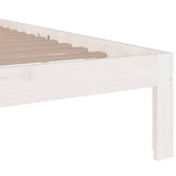 Bed Frame without Mattress White Solid Wood 180x200 cm 814770