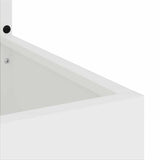 Garden Privacy Screen White 32 x 32 x 150 cm Cold-rolled steel 876414