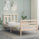 Bed Frame without Mattress 90x200 cm Solid Wood 3194946
