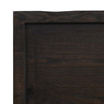 Table Top Dark Brown 160x60x cm Treated Solid Wood Oak 3156450
