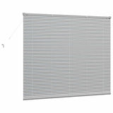 Venetian Blinds Height Adjustable Silver 130 x 155 cm Aluminium 42005908