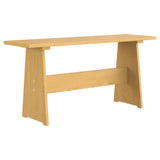 Dining Table with Bench REINE Honey Brown Solid Wood Pine 327250