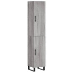 Highboard Grey Sonoma 34.5x34x180 cm Engineered Wood 3198815