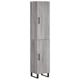 Highboard Grey Sonoma 34.5x34x180 cm Engineered Wood 3198815