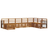 Sofa Sets 8 pcs Natural Solid Acacia Wood 3375299
