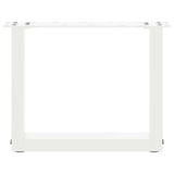 Coffee Table Legs U-Shaped 2 pcs White 40x cm Steel 4013133