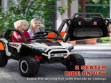 2 Seater 24V 7AH Ride on Truck, Battery Powered Electric Ride On Car w/ Remote, Suspension, 3 T3398P422384