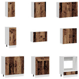 14 Piece Kitchen Cabinet Set "Kalmar" Old Wood Engineered Wood 3314979