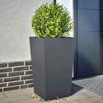 ZNTS Garden Planters Anthracite 2 pcs 45x45x75 cm Steel 851099