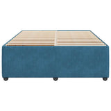 Bed Frame without Mattress Blue 140x200 cm Velvet 3285016