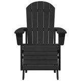 Adirondack Chair Black 82 x 74 x 92 cm HDPE 42006631