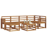 Outdoor Sofa Set 7 pcs Natural Solid Acacia Wood 3366667