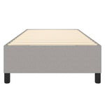 Box Spring Bed Frame Light Grey Single Fabric 3121196