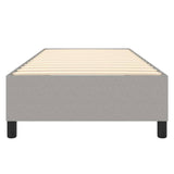 Box Spring Bed Frame Light Grey Single Fabric 3121196