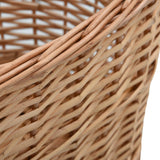Firewood Basket with Carrying Handles 58x42x29 cm Natural Willow 286982