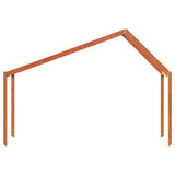 Kids' Bed Roof Wax Brown 213x85.5x144.5 cm Solid Wood Pine 846939