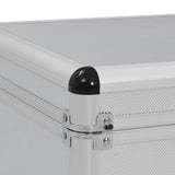 Storage Cases 2 pcs Silver Aluminium 91850