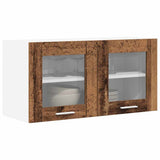 Hanging Cabinet with Storage Old Wood and White 80 x 31 x 40 cm 884238
