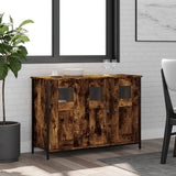 Sideboard Smoked Oak 100x35x70 cm Engineered Wood 835521