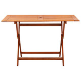 ZNTS 7 Piece Folding Outdoor Dining Set Solid Eucalyptus Wood 3087152