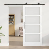 Sliding Door ORKDAL White and Black 93 x 202 cm 3332036