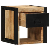 Bedside Cabinet 40x35x40 cm Solid Rough Wood Mango 4015949