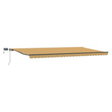 Retractable Awning Multicolour 600 x 350 cm Fabric 3331738