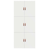 Storage Bed Frame White 90 x 200 cm Engineered Wood 3335341