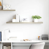 323883 Floating Wall Shelf Oak 120x23,5x3,8 cm MDF