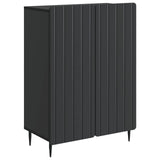 Sideboard Black 66 x 34.5 x 92 cm Engineered Wood 894356