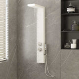 Shower Panel System Aluminium White 151415
