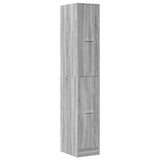 Apothecary Cabinet Grey Sonoma 30x41x174.5 cm Engineered Wood 3309632
