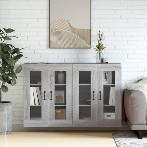 Wall Mounted Cabinets 2 pcs Grey Sonoma Engineered Wood 3197911