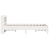 Bed Frame without Mattress White 90x200 cm Solid Wood Pine 3306898