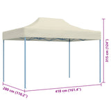 Party Tent Folding Cream 280 x410 x 315 cm Oxford Fabric 42023574