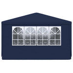 Professional Party Tent with Side Walls 4x6 m Blue 90 g/m 48528