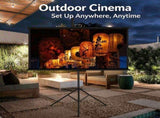 Tripod Projector Screen with Stand 100 Inch 4K HD 169 Home Cinema Portable UK 80018850