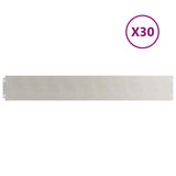 Lawn Edgings 30 pcs 15x103 cm Stainless Steel 865988