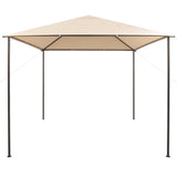 Gazebo Pavilion Tent Canopy 3x3 m Steel Beige 43172