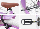 Kids Bike 16 Inches for 4-6 Years Old Purple 42009455