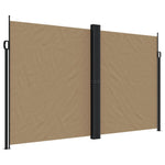 ZNTS Retractable Side Awning Taupe 200x1000 cm 4004769
