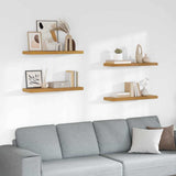 Wall Shelf 4 pcs Beige 90 x 23.5 x 4 cm Engineered Wood 42019997
